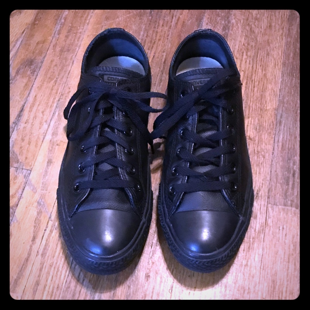 Black Leather Converse